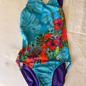 GK child medium Hawaiian print leotard